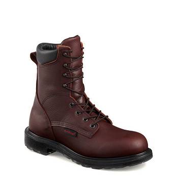 Red Wing Férfi SuperSole 2.0 8-inch Soft Toe Munkavédelmi Bakancs Barna